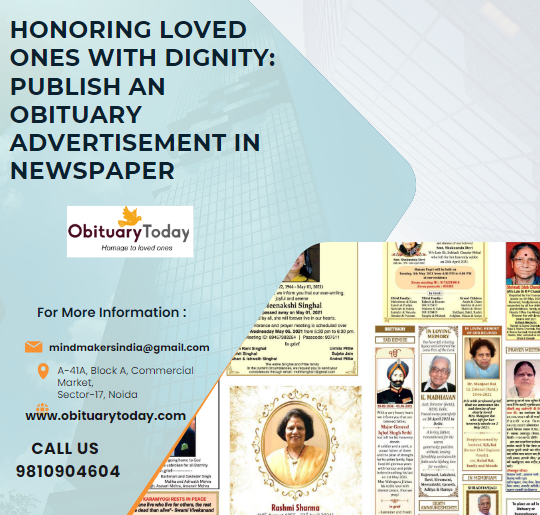 Times of India Chennai Obituary Ads