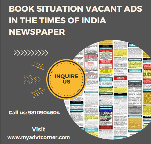 TOI Situation Vacant Ads