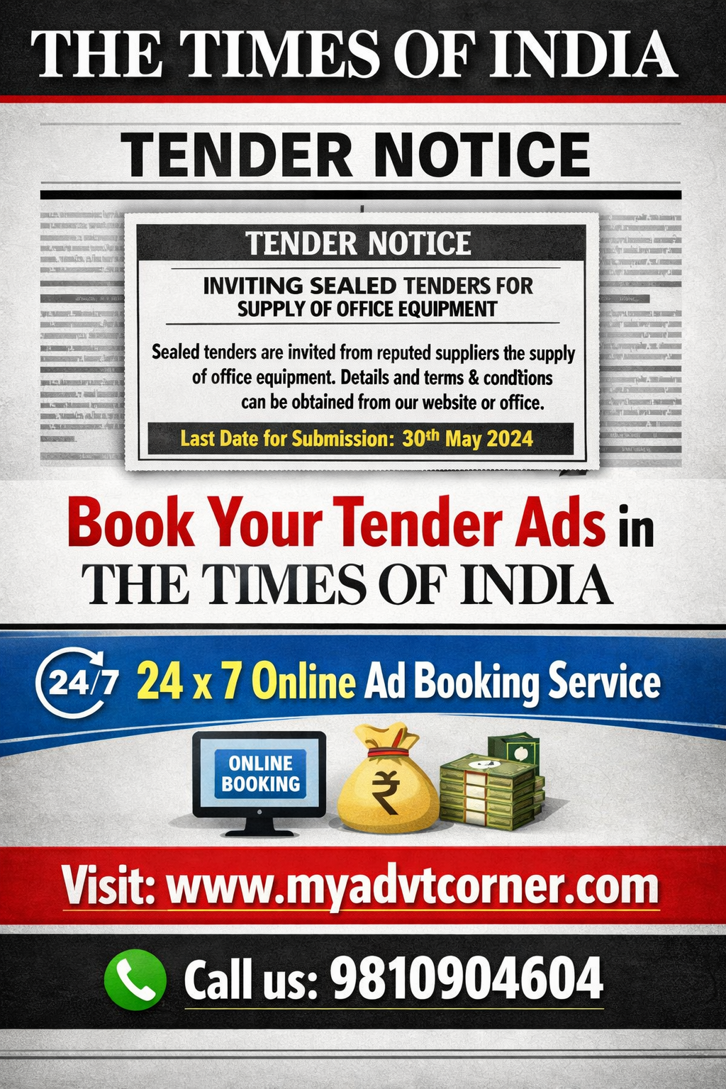 TOI Tender Notice Ads