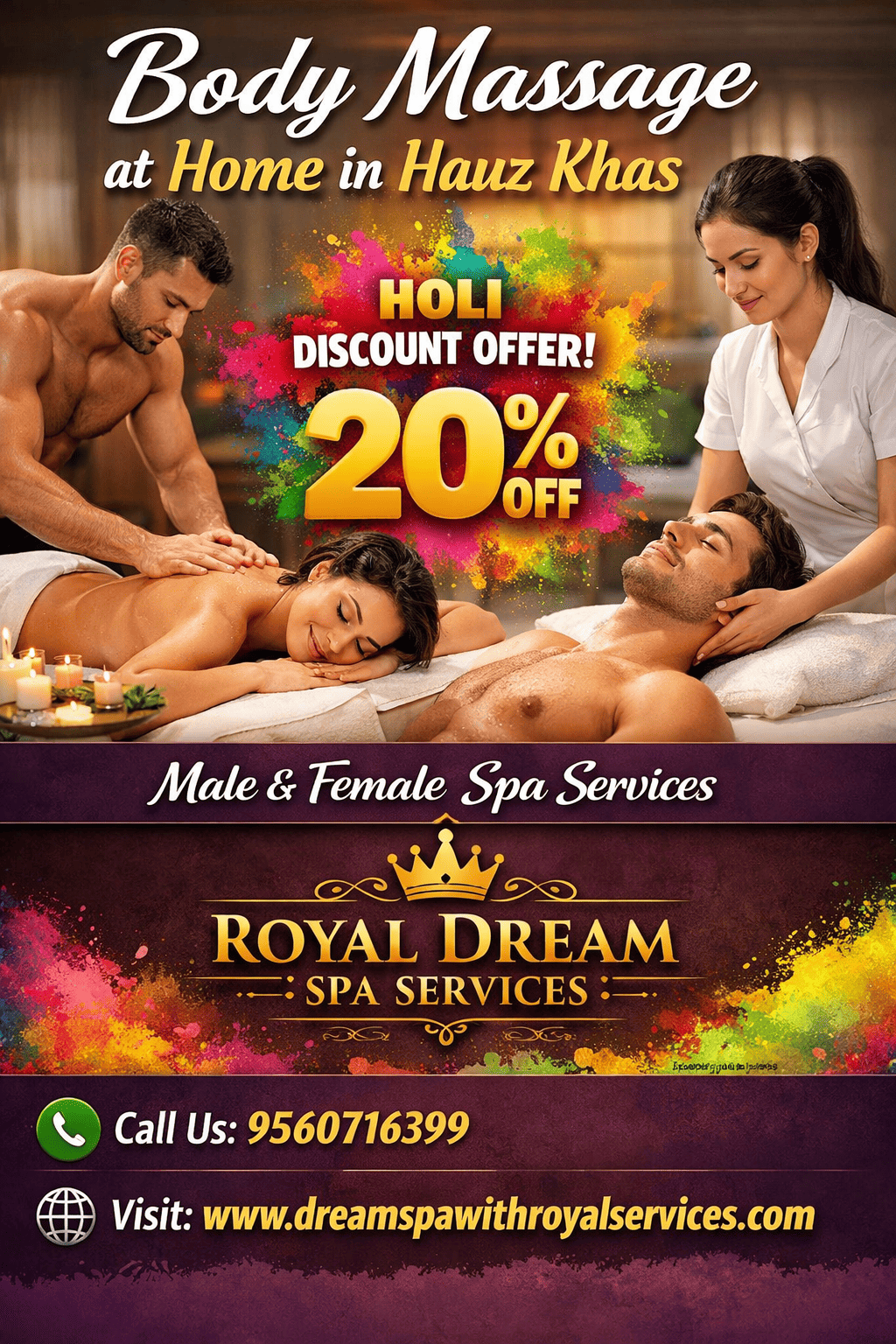 Body Massage at Home in Hauz Khas