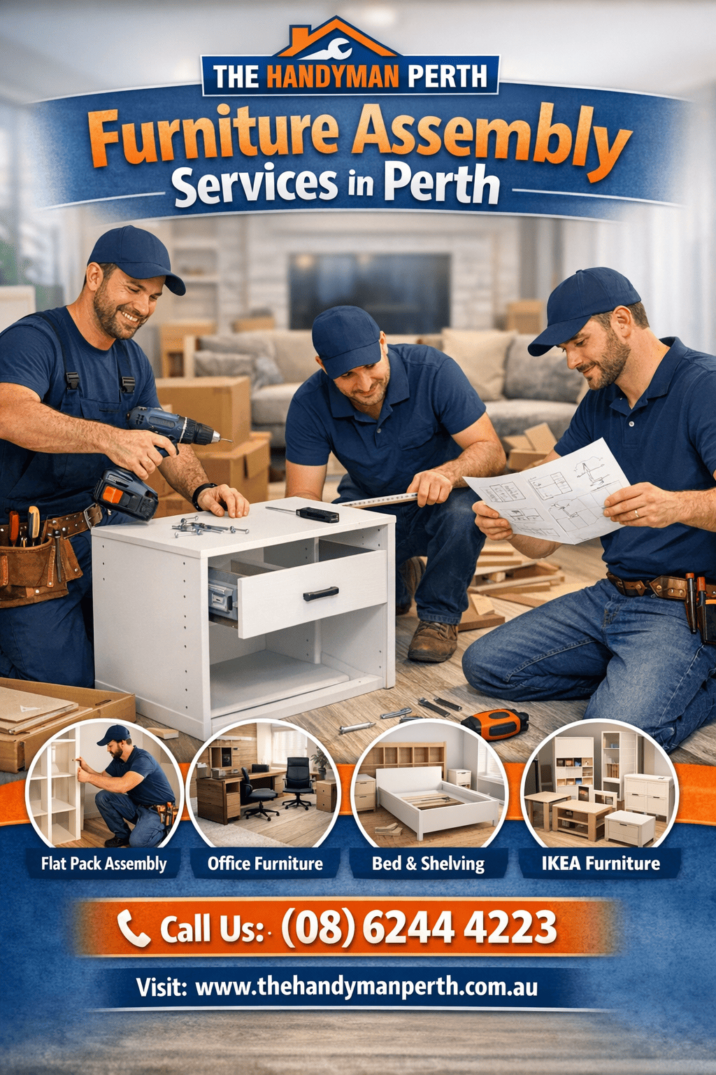 Furniture assembly by The Handyman Perth