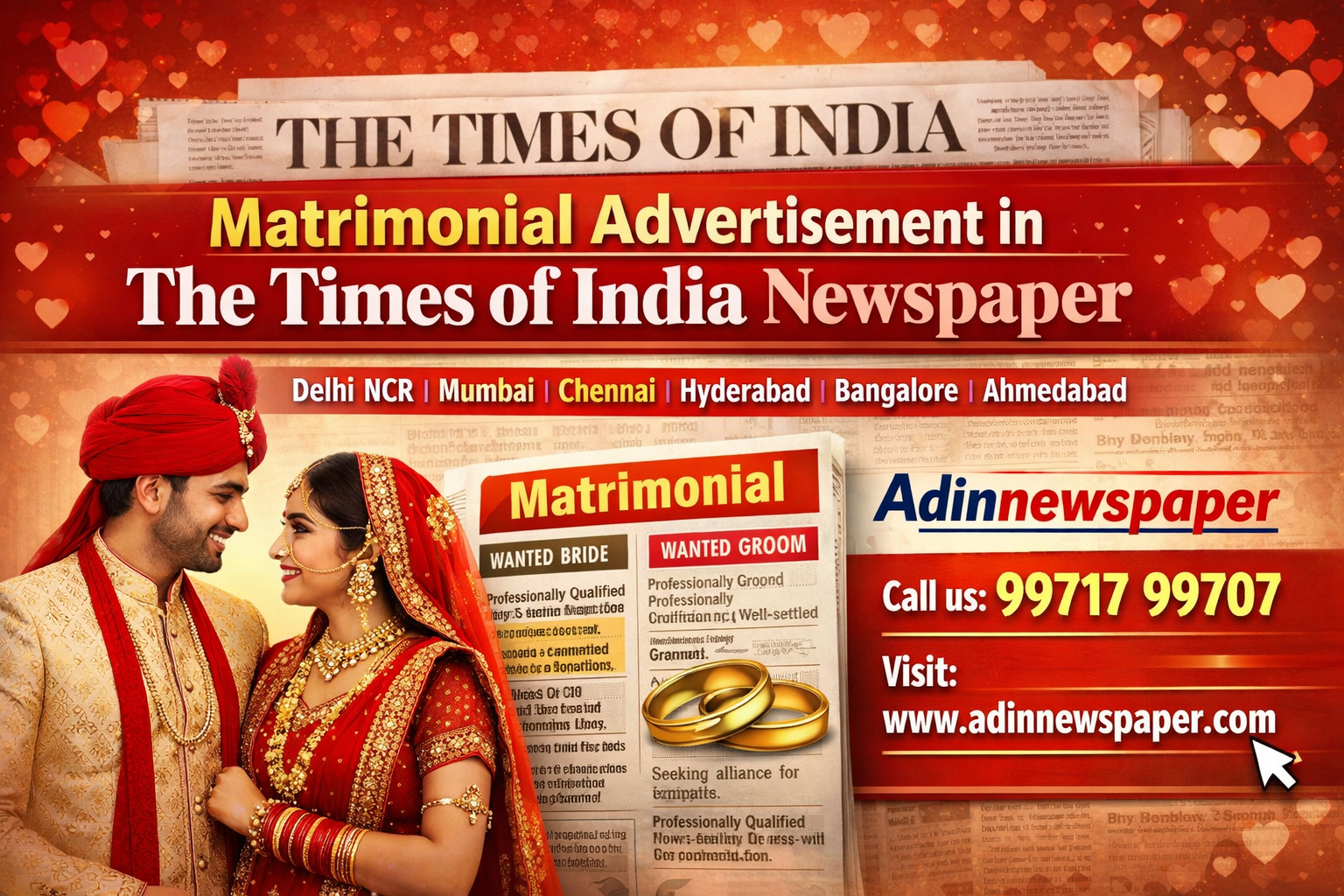 Matrimonial Advertisement in The Times of India Newspaper