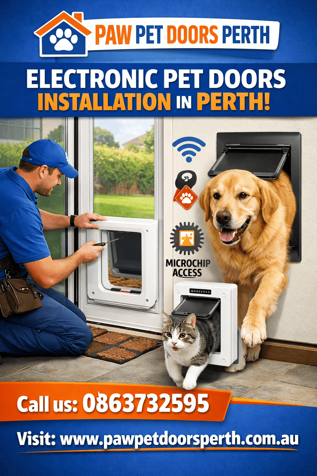 Electronic Pet Doors Installation Perth WA