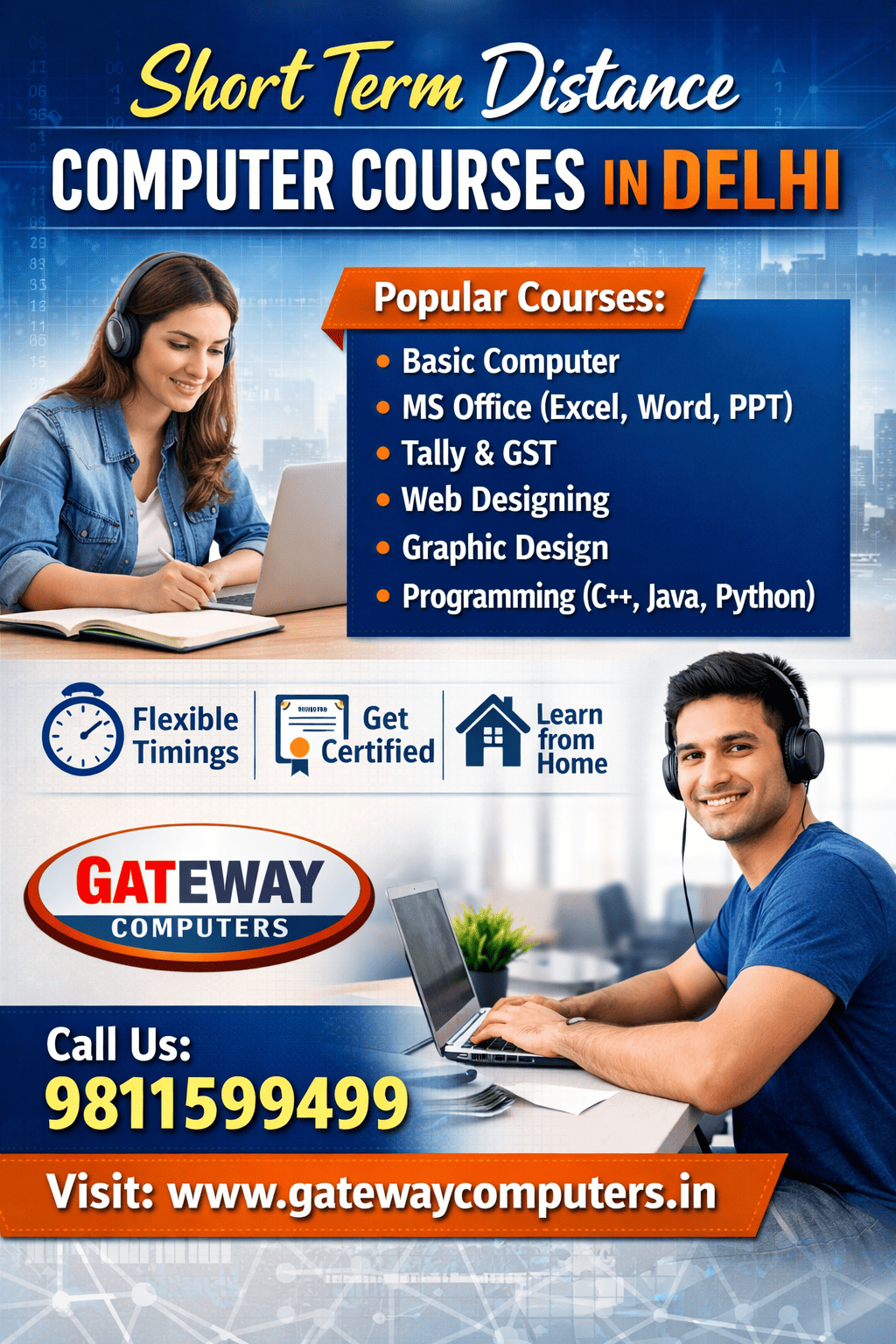 Short term computer courses in Delhi